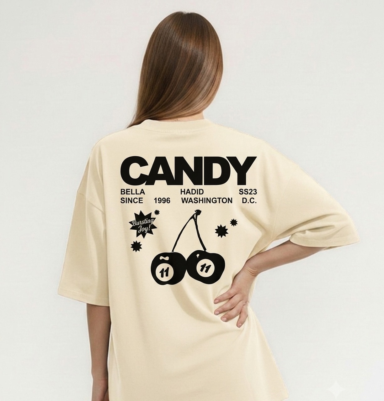 Your custom design printed on a t-shirt